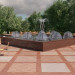 Maison du parc de la fontaine dans 3d max corona render image