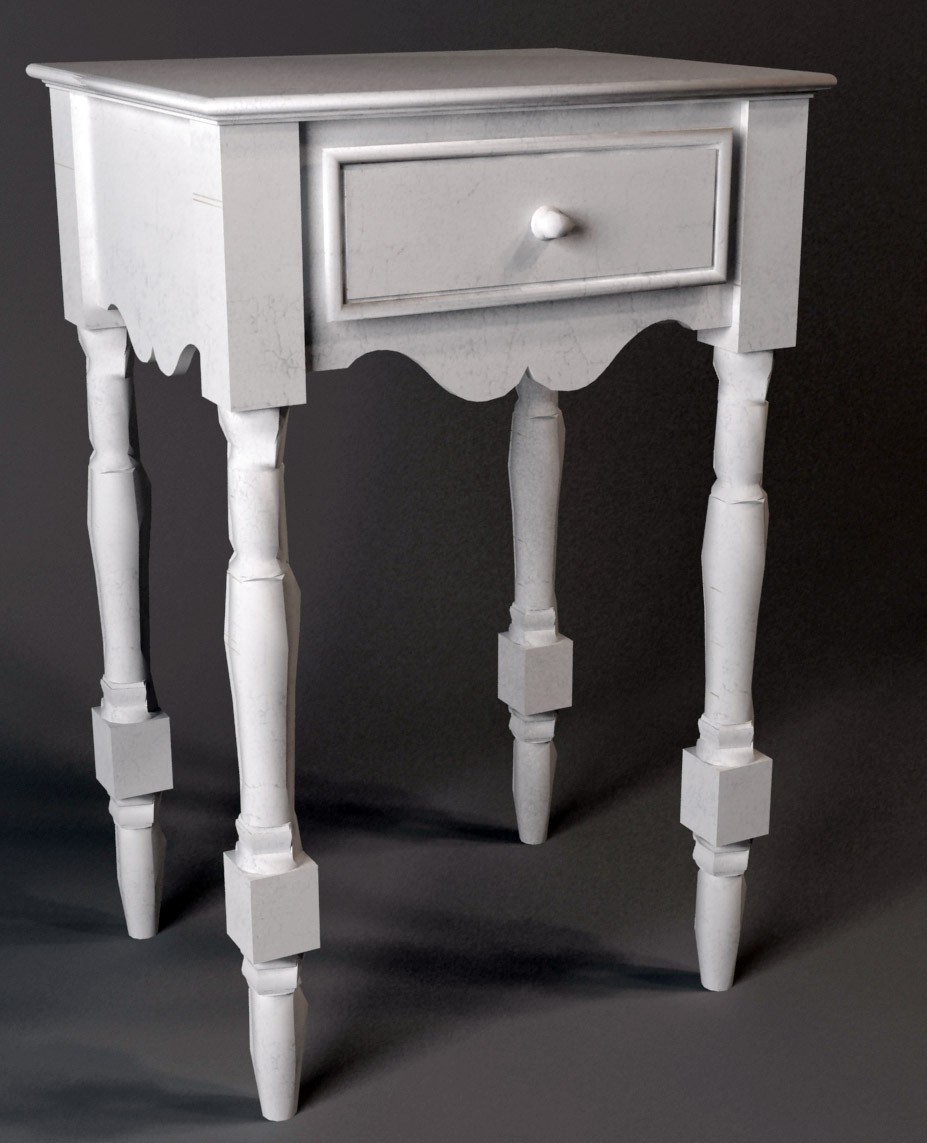 Bedside Cabinet in 3d max vray image