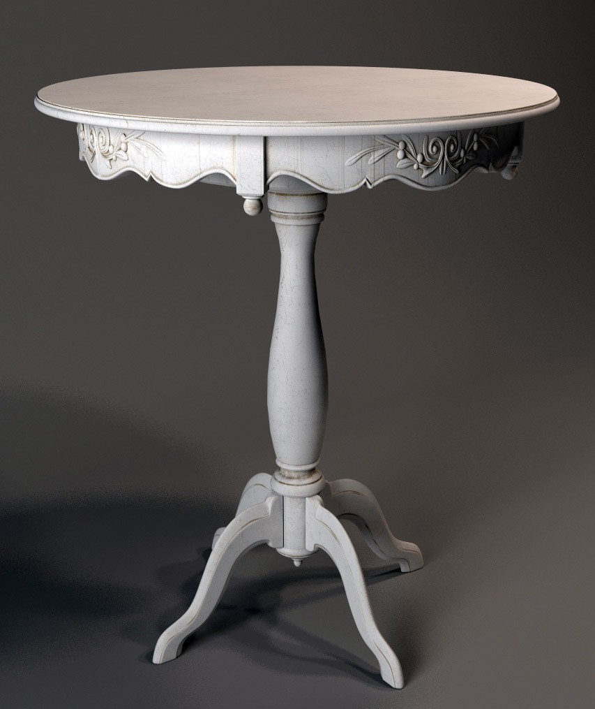 Dining table in 3d max vray image