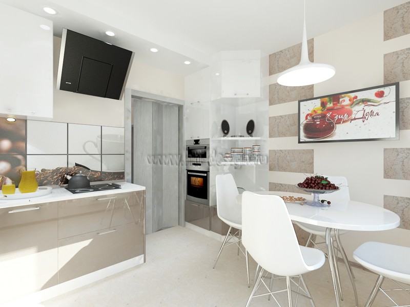 Interior de cozinha em 3d max vray imagem