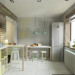 Небольшая кухня в 3d max corona render изображение