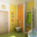 Ванна кімната "Ромашка" в 3d max vray зображення