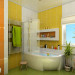 बाथरूम "डेज़ी" 3d max vray में प्रस्तुत छवि