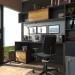 Büroraum in 3d max corona render Bild