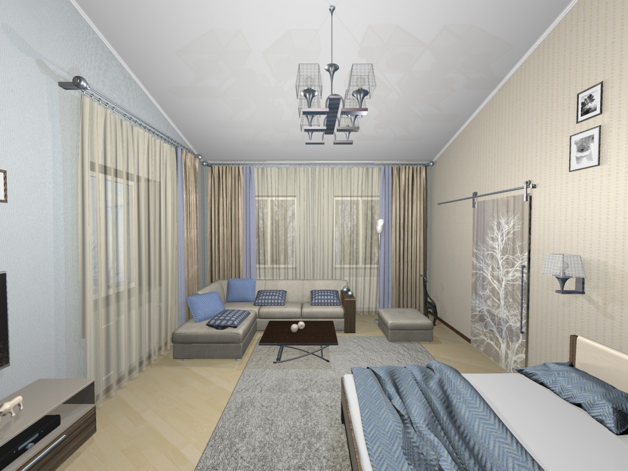 my room in 3d max mental ray image