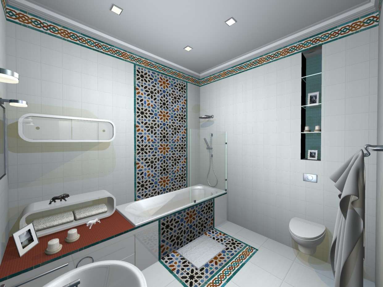 salle de bain dans les options (1) dans 3d max mental ray image