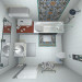 bathroom in options (1) in 3d max mental ray image