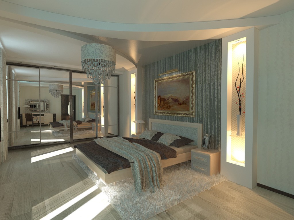 спальня в Одесі в 3d max vray зображення