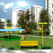 Children's playground in 3d max vray image