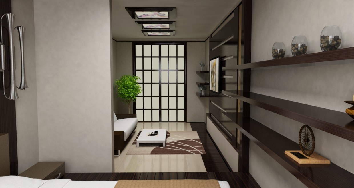 Rooms in 3d max vray image