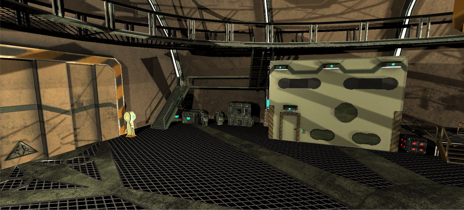 Сцена гаража в Unity в 3d max corona render изображение
