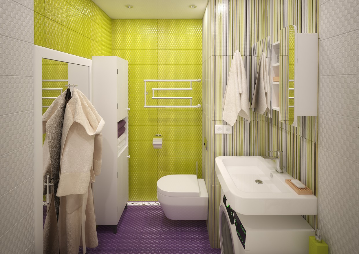 ванна кімната дизайн в 3d max vray 3.0 зображення