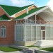 An extension to an existing private home in 3d max vray image
