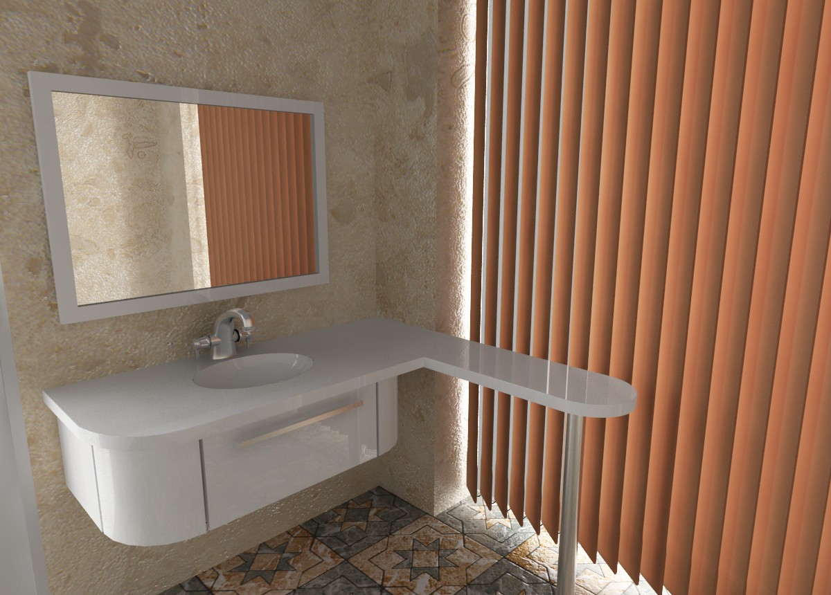 imagen de cuarto de baño 2 en 3d max vray