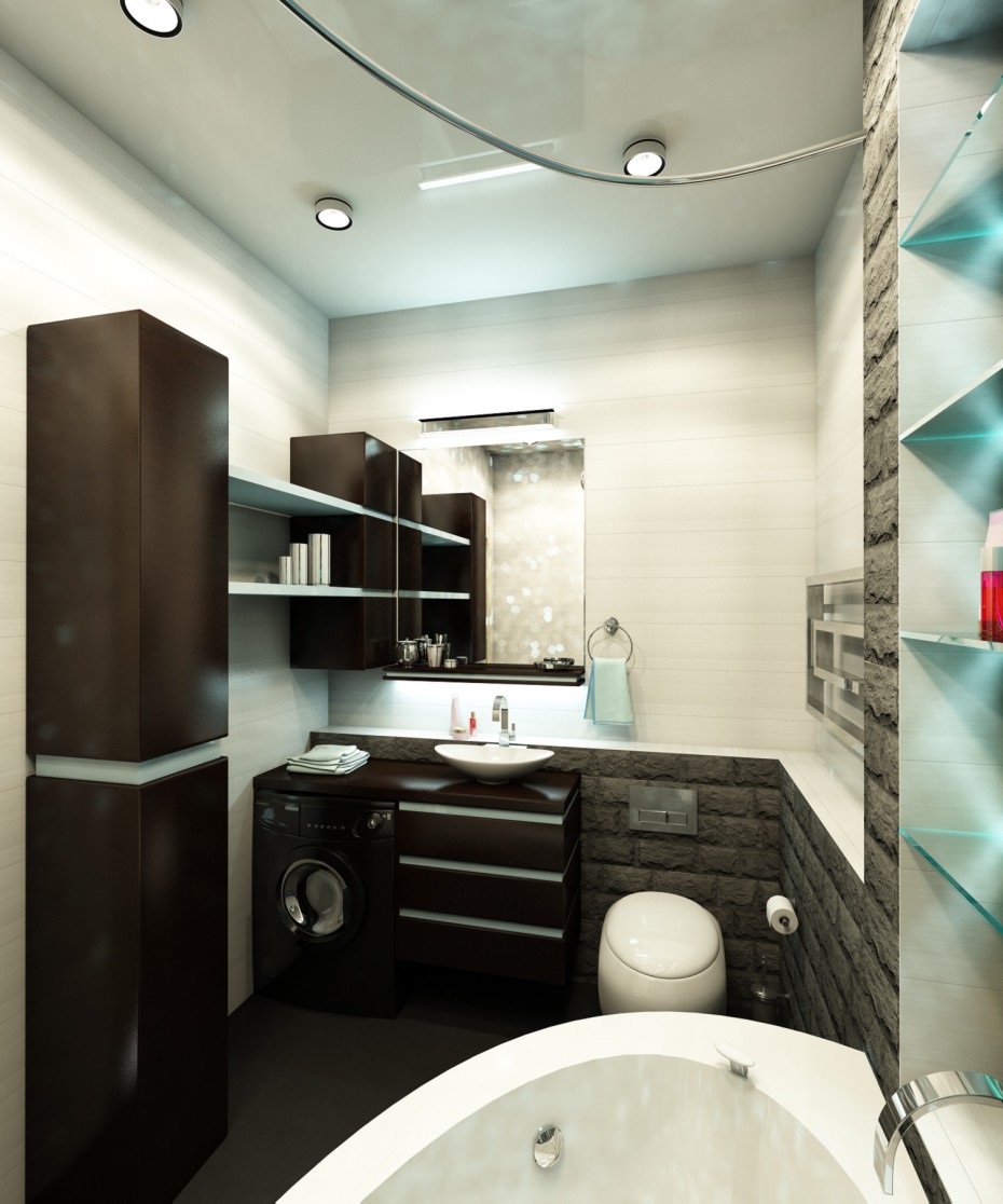 Salle de bain avec Jacuzzi dans 3d max vray image