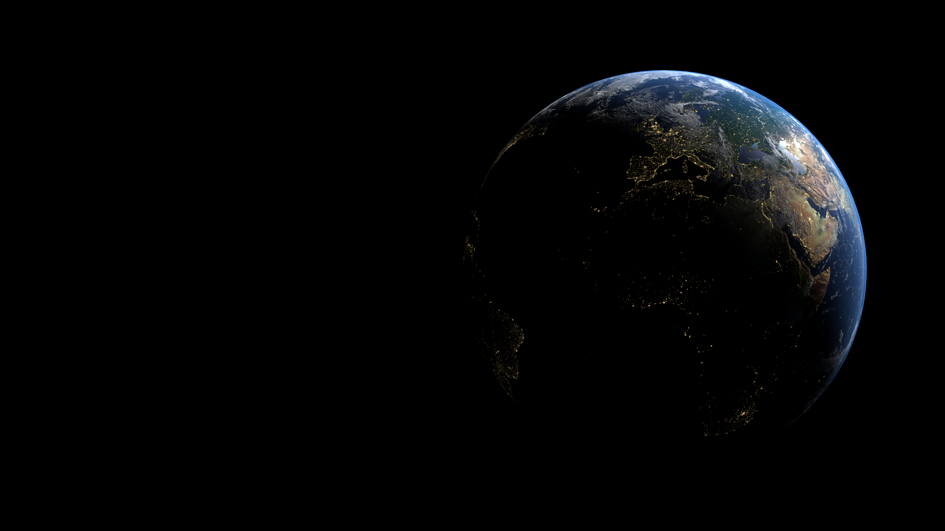 наша планета в Blender cycles render изображение