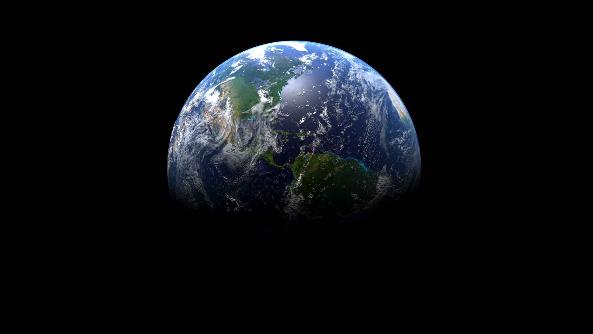 हमारा ग्रह Blender cycles render में प्रस्तुत छवि