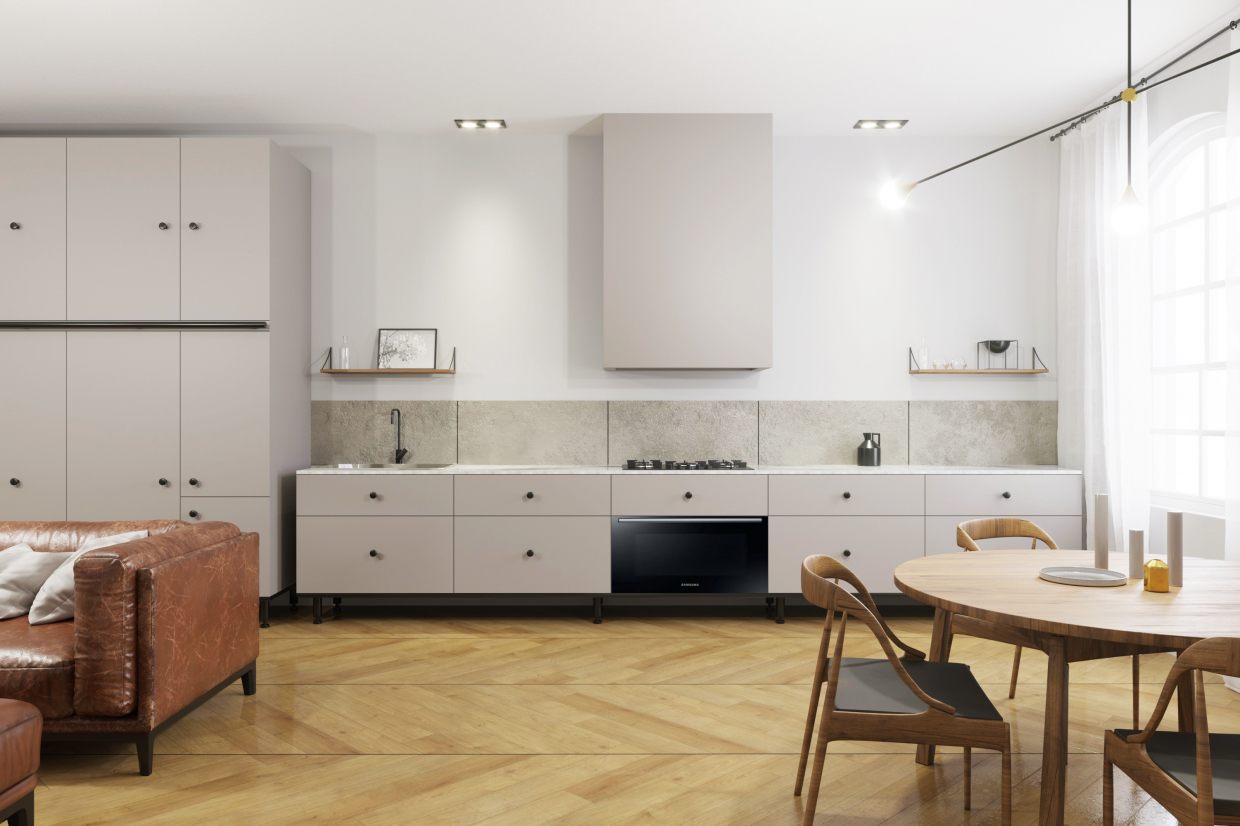 Kitchen in Blender corona render image