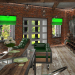Koridor_Living odası_Mutfak in 3d max vray 3.0 resim