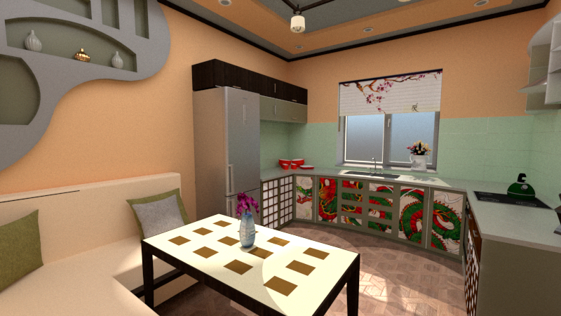 Kitchen in SketchUp vray 2.0 image