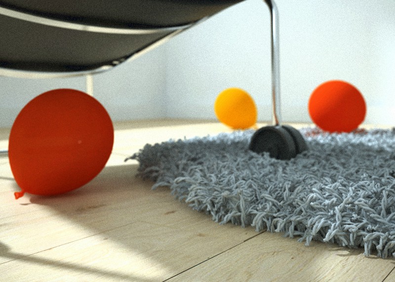 Realistic carpet in 3d max vray image
