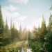 Forest-001-Corona в 3d max corona render изображение