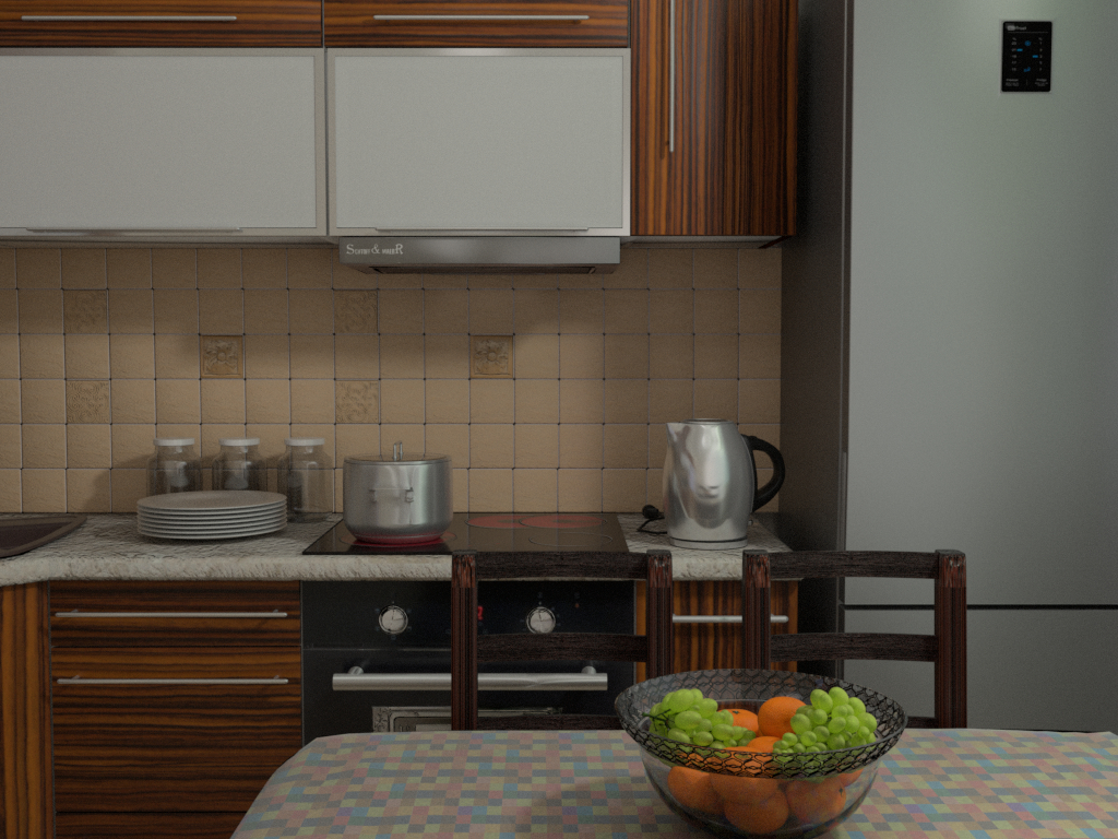 imagen de Cocina "ZEZ" en Blender cycles render