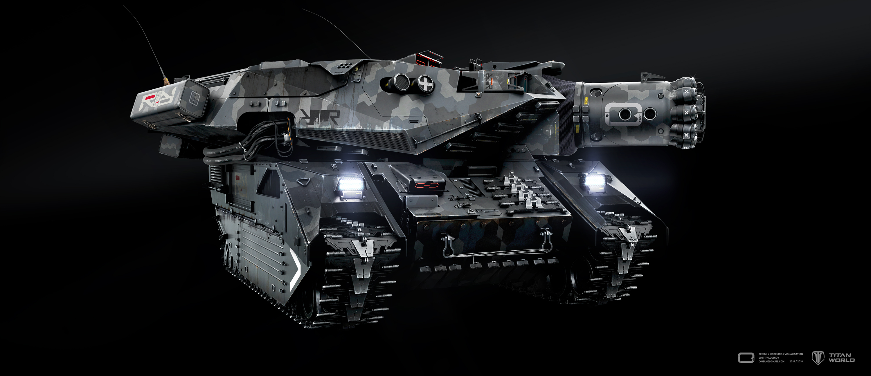 SIEGE TANK in 3d max vray 3.0 image