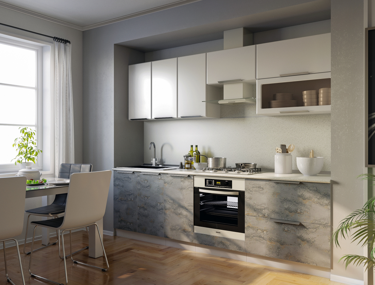 Modern kitchen dans 3d max corona render image