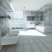 Ванная комната в гостиничном номере в 3d max mental ray изображение