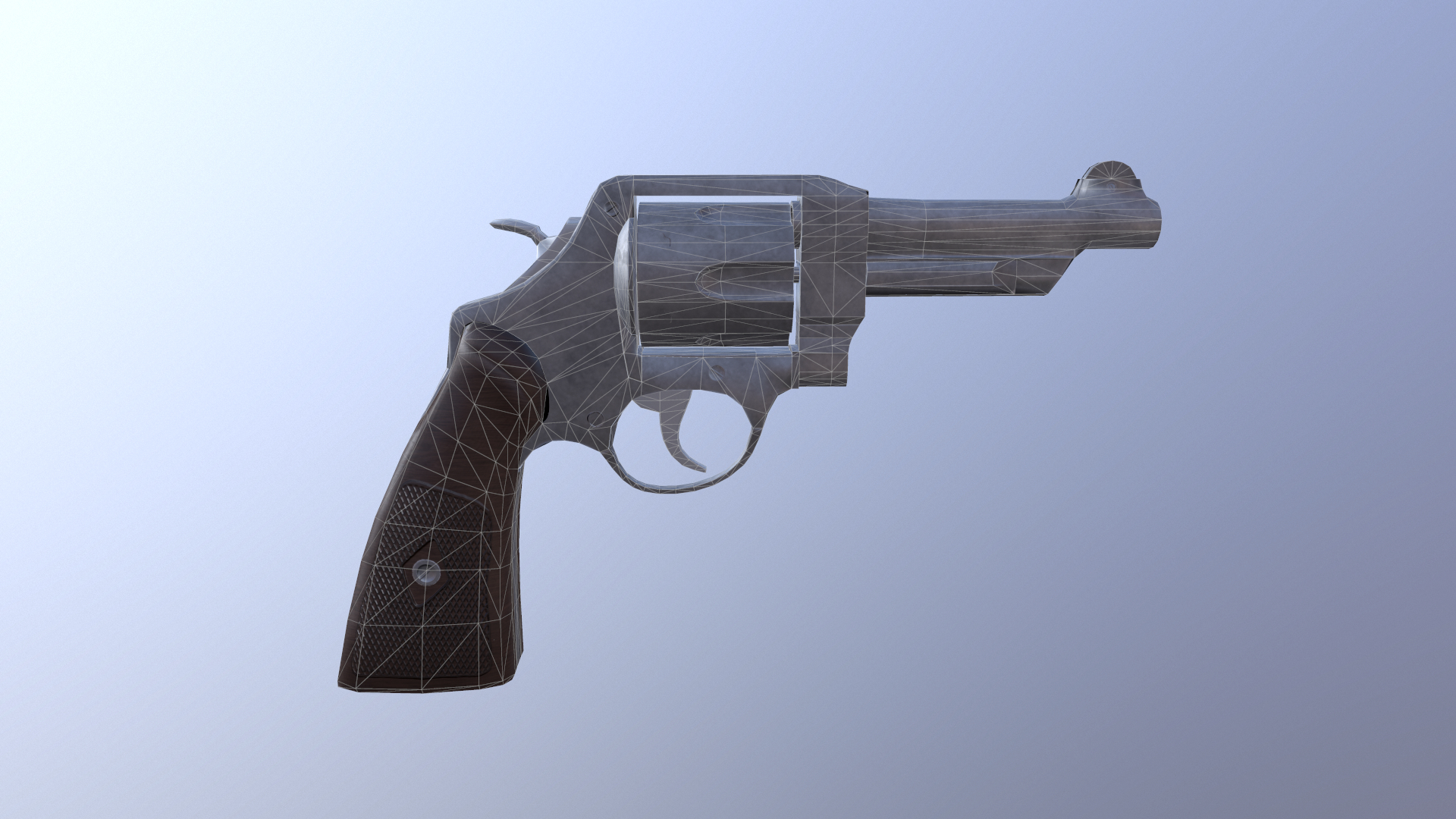 revolver in 3d max vray 3.0 resim