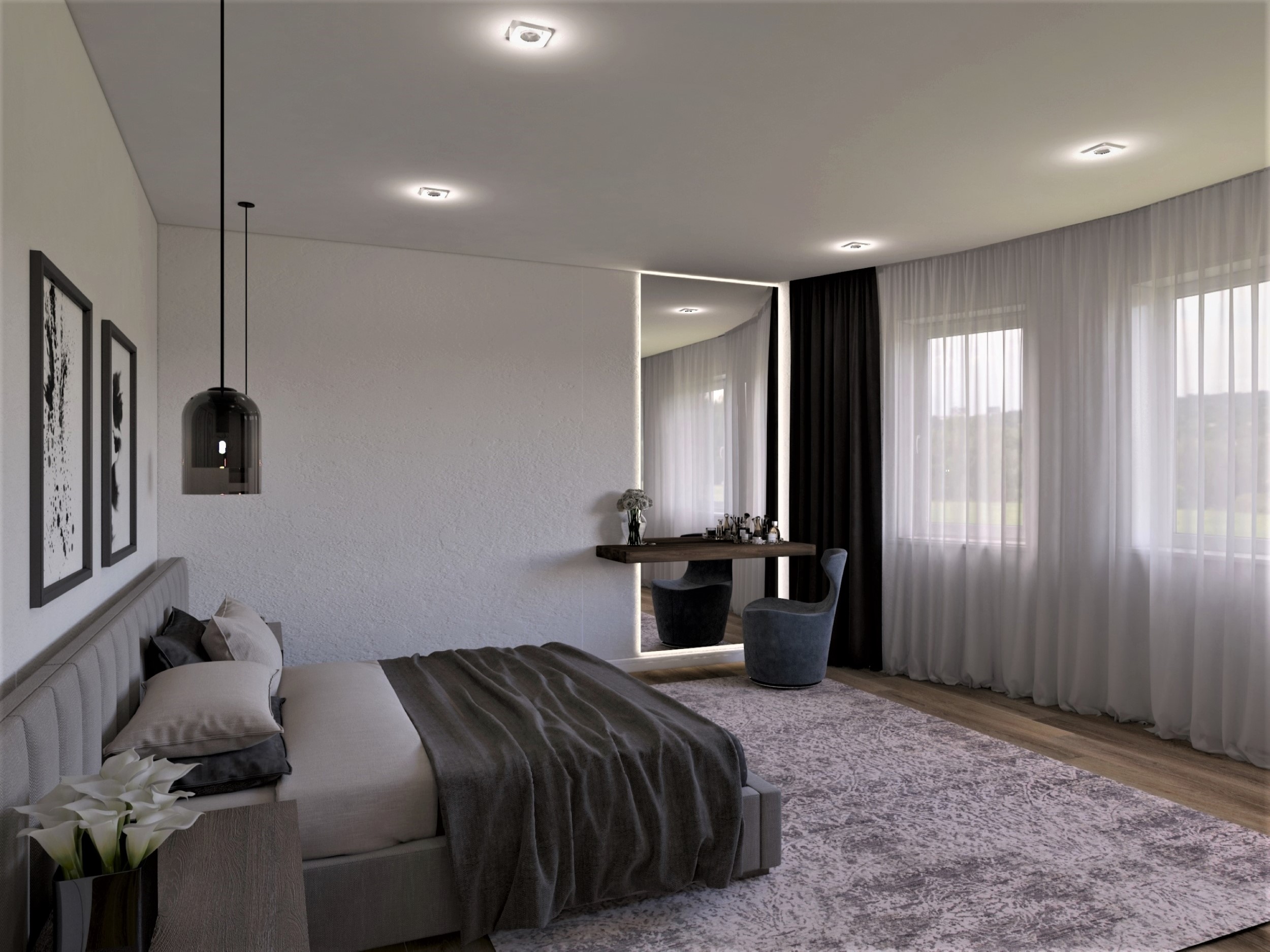 apartment on the Khodynsky field. in 3d max vray 3.0 image