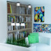 Die skandinavischen Stil-Wohnzimmer in 3d max corona render Bild