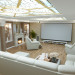 Домашний кинотеатр и спальня в 3d max corona render изображение