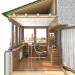 imagen de Logias y balcones en corte en 3d max vray