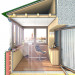 Лоджії, балкони в розрізі в 3d max vray зображення