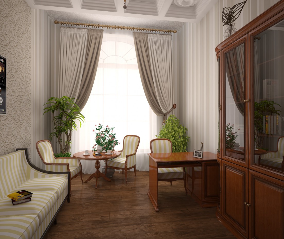 The Cabinet in classic style in 3d max vray image