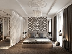 Dormitorio de estilo ecléctico