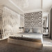 उदार शैली बेडरूम 3d max corona render में प्रस्तुत छवि