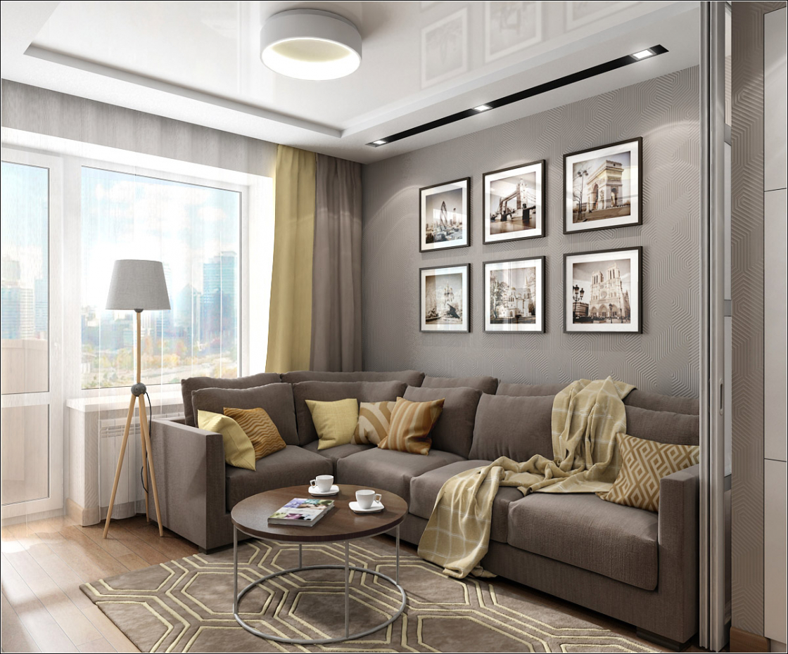 Interior design of a living room in Chernigov in 3d max vray 1.5 image