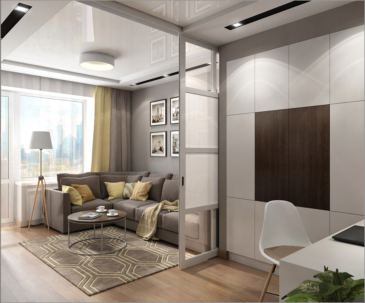 Chernigov bir oturma odası iç tasarım in 3d max vray 1.5 resim