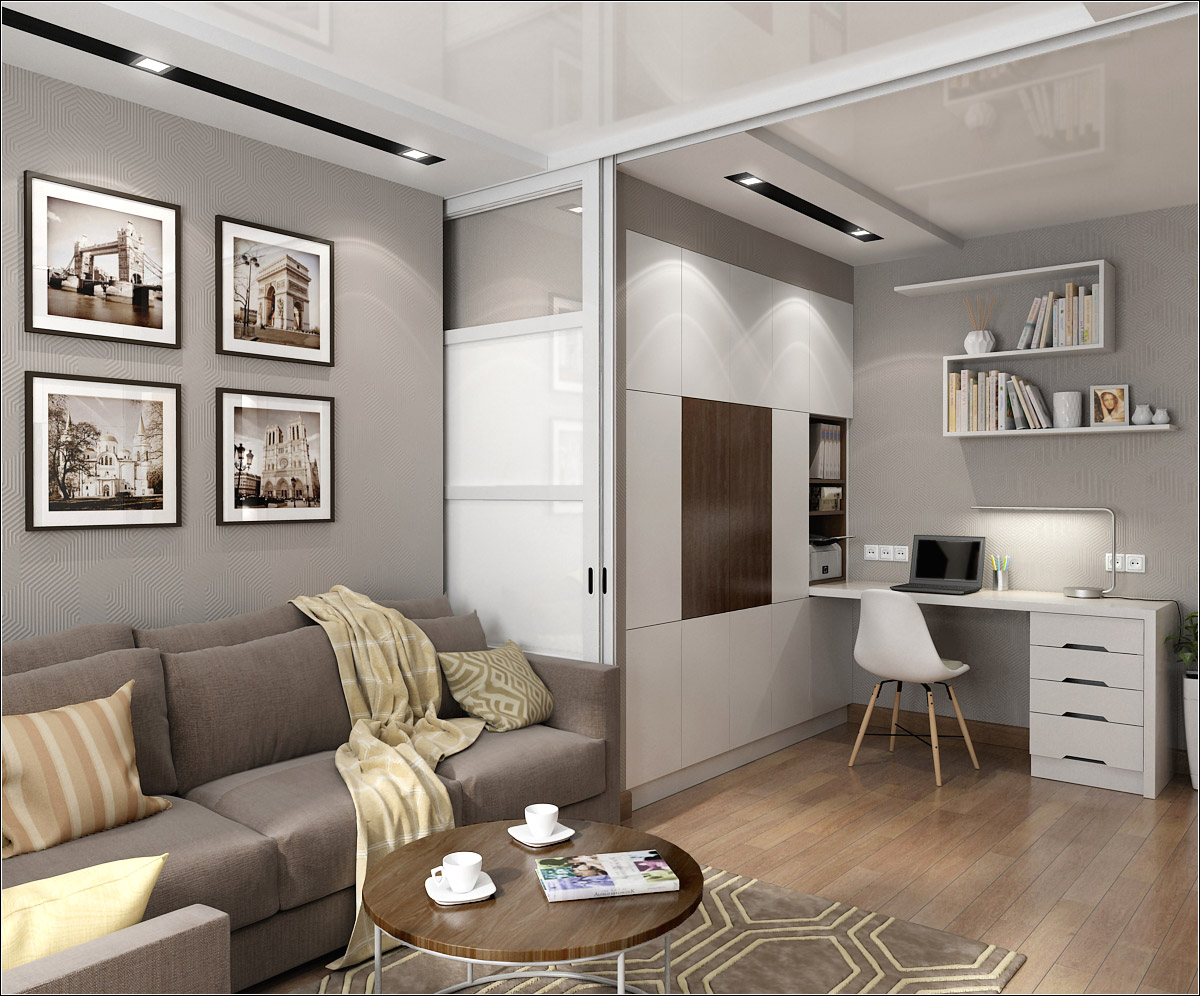 Interior design of a living room in Chernigov in 3d max vray 1.5 image