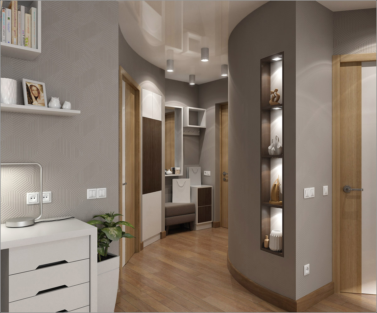 Design de interiores de uma sala de estar em Chernigov em 3d max vray 1.5 imagem