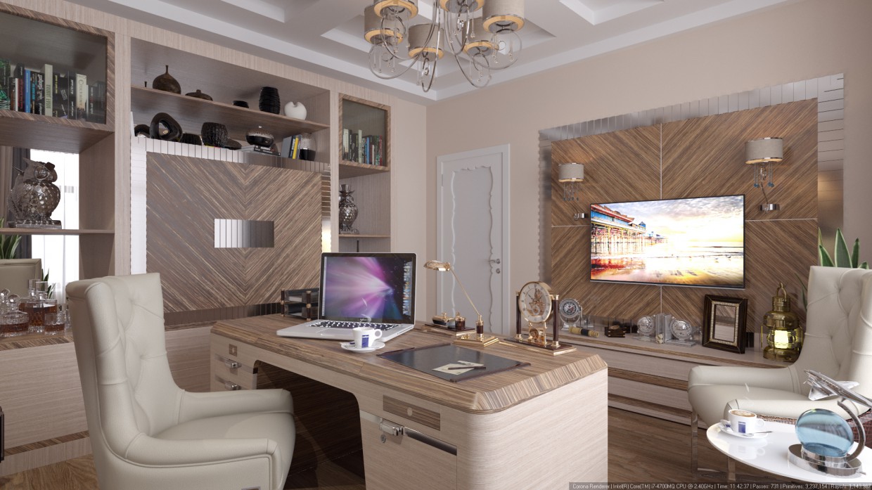 Office in 3d max Other resim