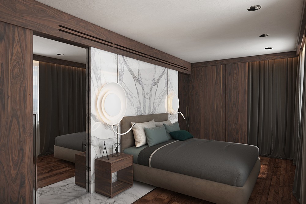 Appartamento in stile moderno in Blender cycles render immagine