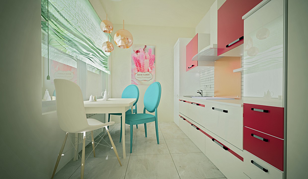 University flat in 3d max vray image