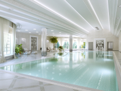 Swimming pool in a modern style