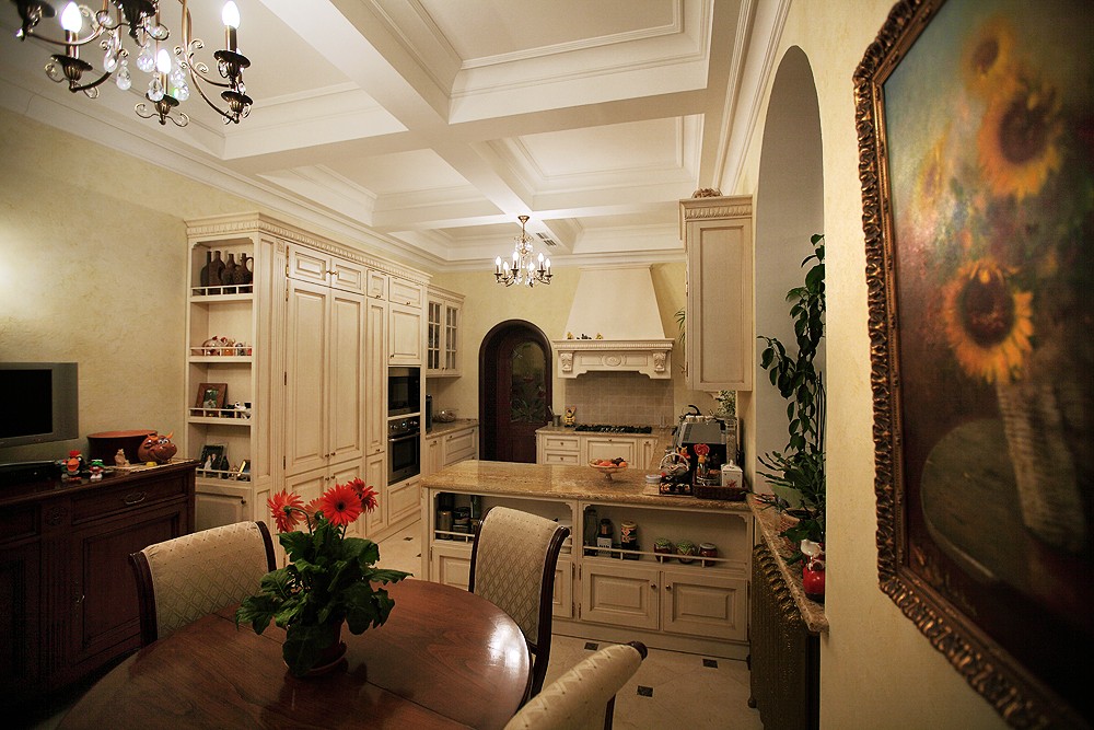 Kitchen in mansion in Blender cycles render image