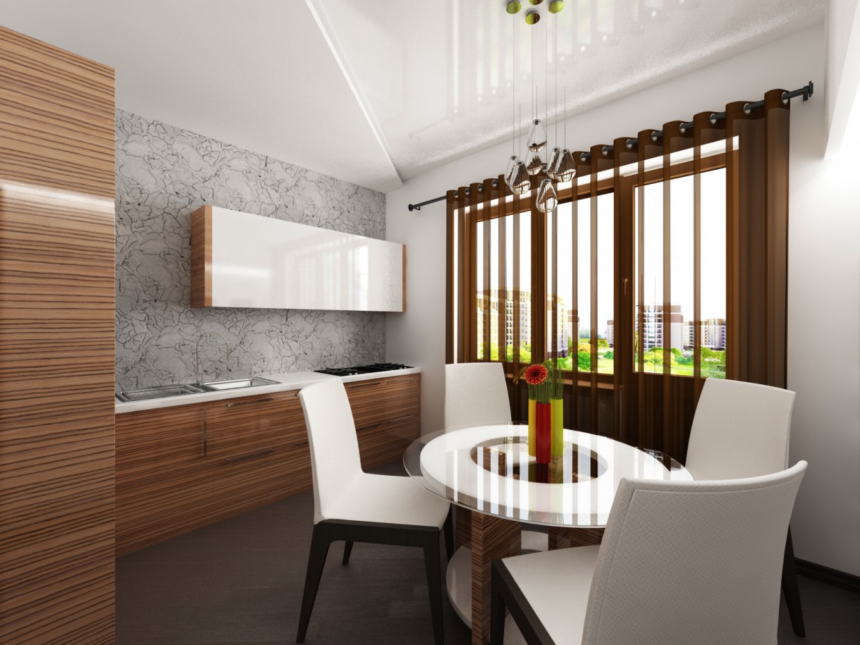 Apartment in 3d max vray image