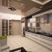 Большая просторная кухонька в 3d max vray изображение